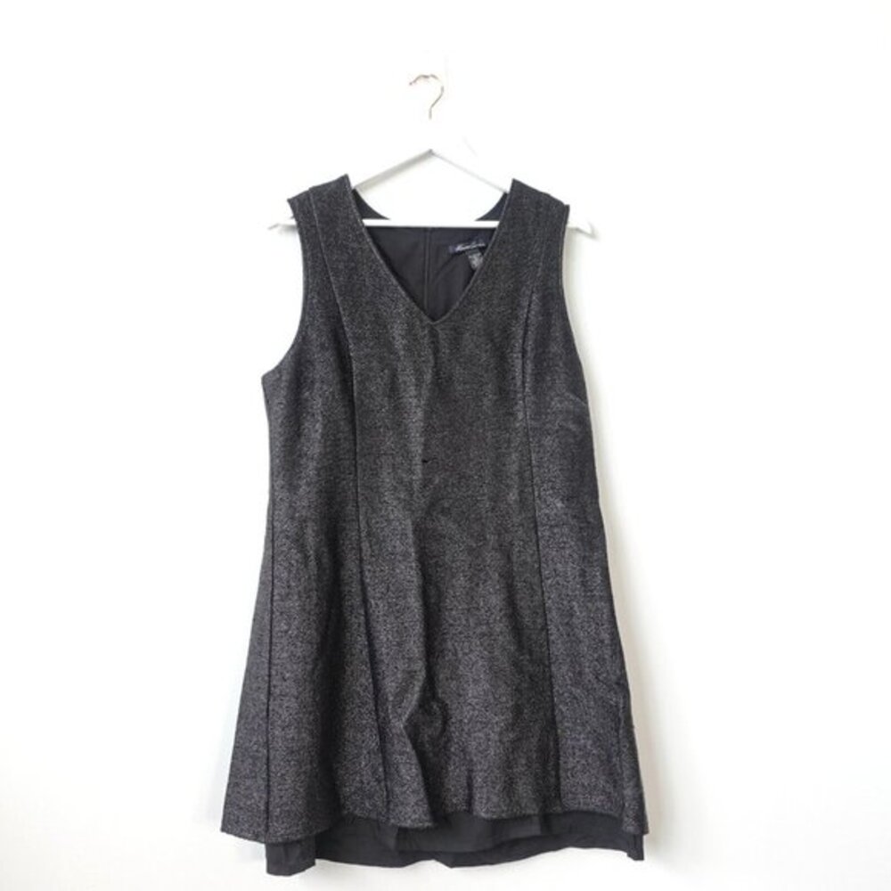 90s‎ Grunge Cocktail Dress Womens XL Black Mini Goth Party KENNETH COLE